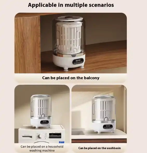 Mini Machine à Laver et Sécher Automatique 3L – Portable USB pour Vêtements et Sous-Vêtements